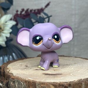 LPS Littlest Pet Shop #1086 Purple Elephant Toy Animal